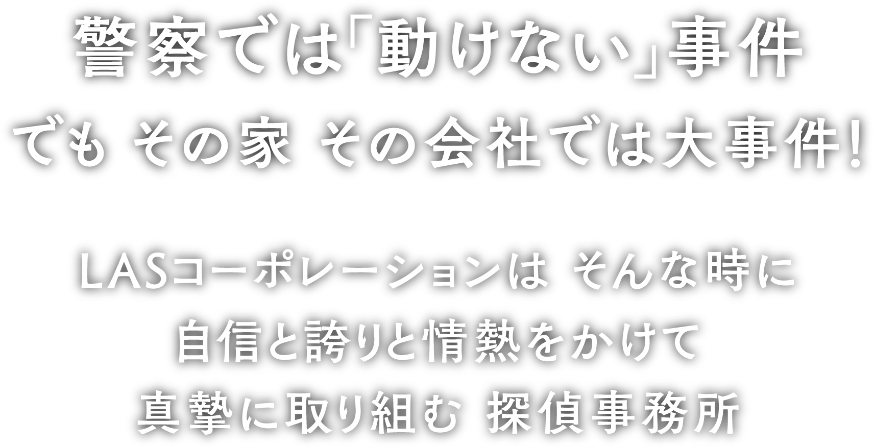 警察では「動けない」事件　でも　その家　その会社では大事件！愛知県名古屋市の当探偵では、自信と誇りと情熱をかけて　真摯に取り組む 探偵・興信所